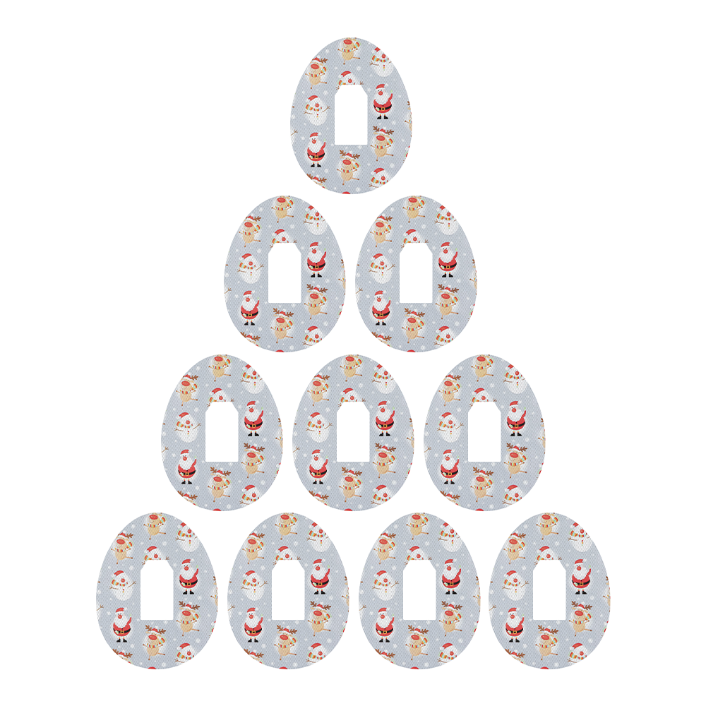 Christmas Characters decorative adhesive patches - all devices.
