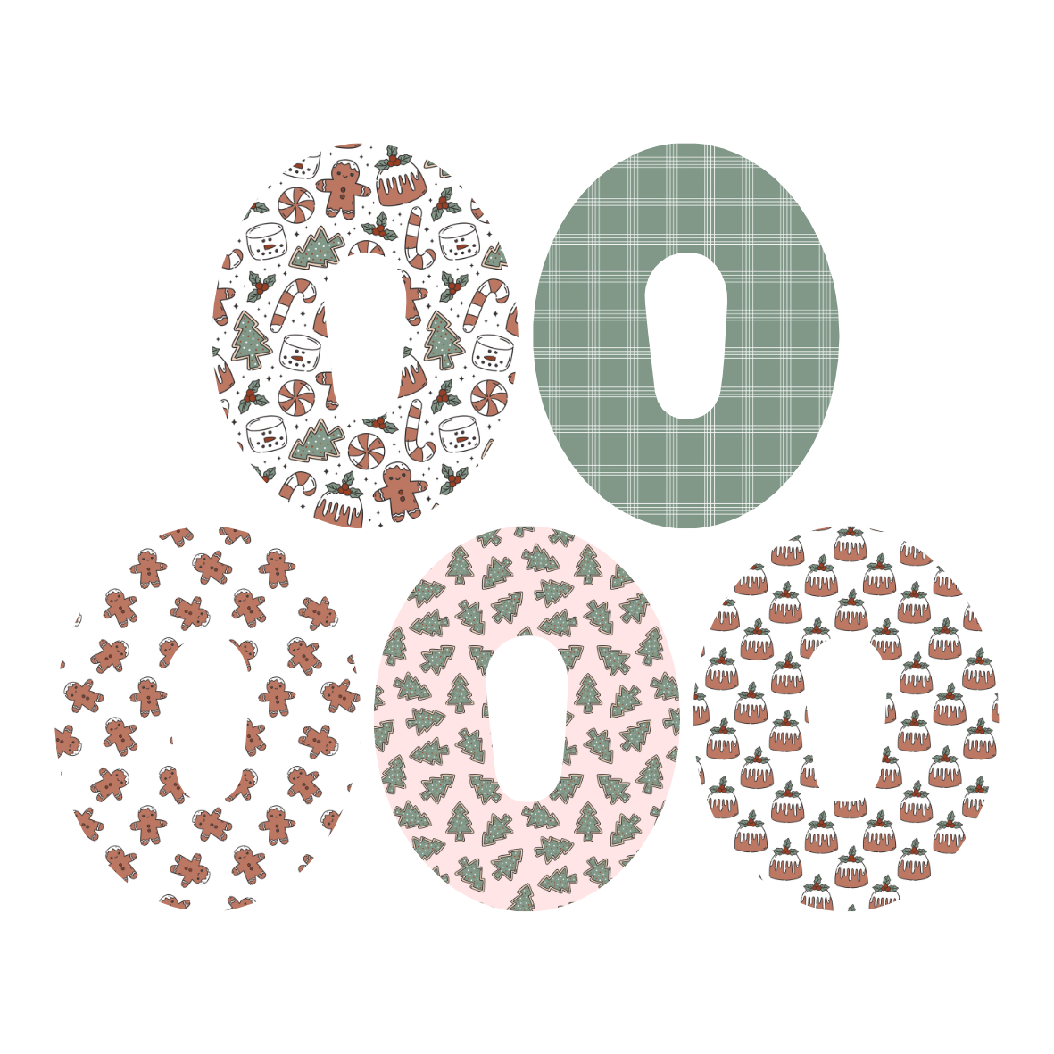 Christmas Cutie Patches - Suits all devices! 5 Pack