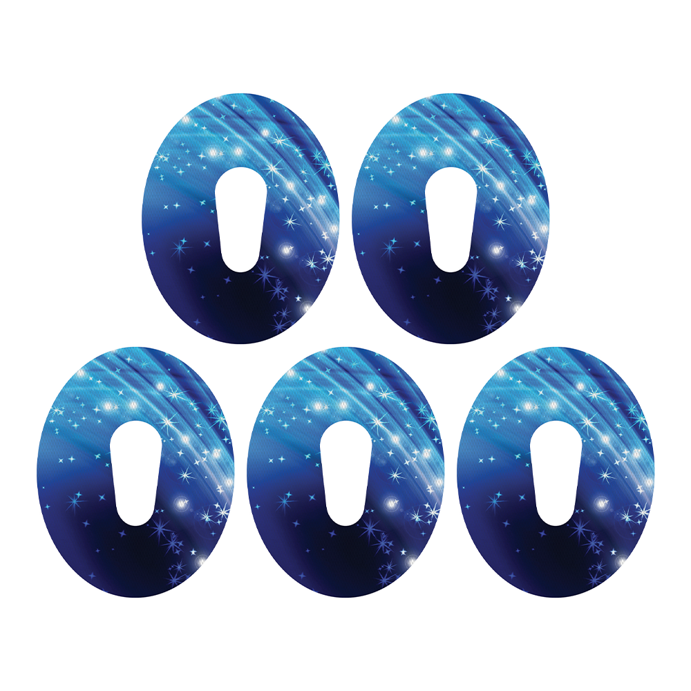 Dexcom Blue Sparkle Design Patches