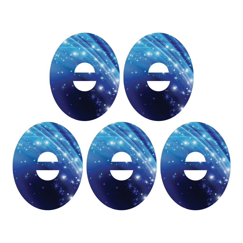 Dexcom Blue Sparkle Design Patches