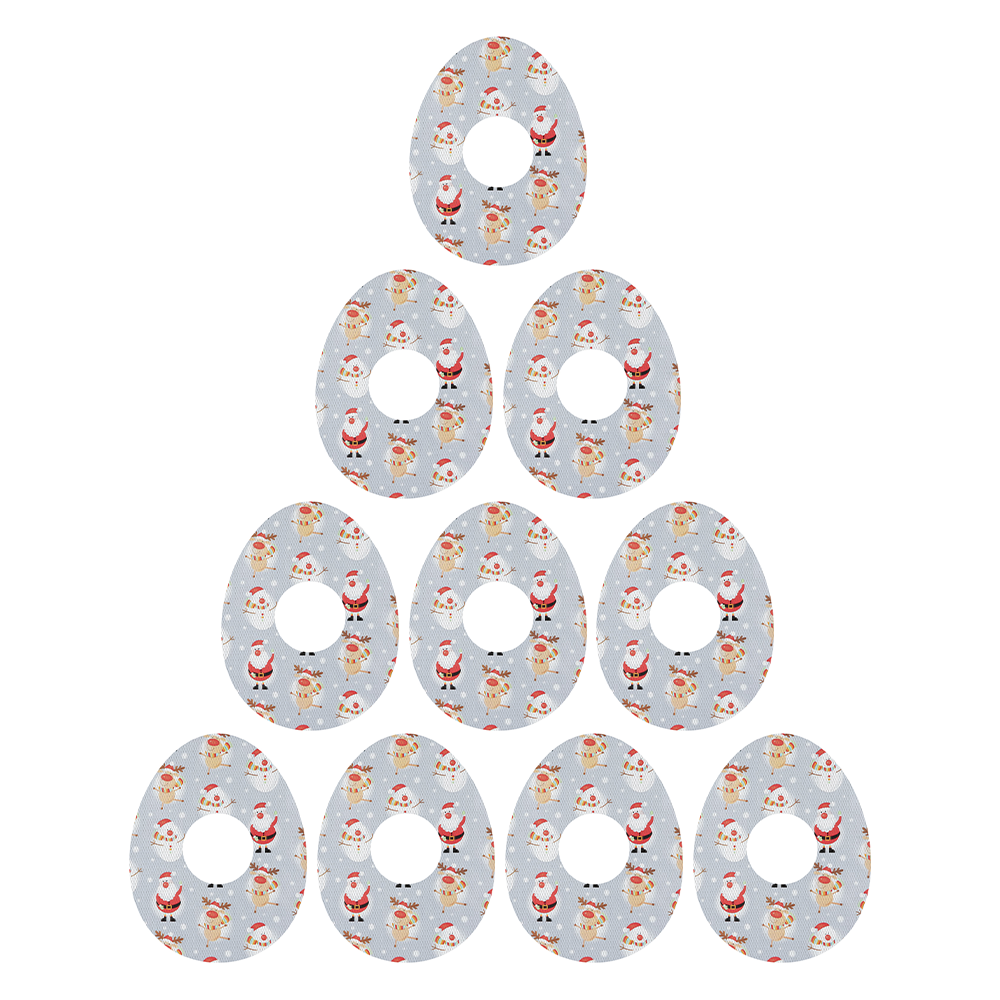 Christmas Characters decorative adhesive patches - all devices.