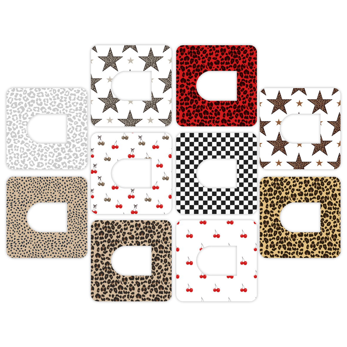 Omnipod Leopard Luxe Mix Design Patches