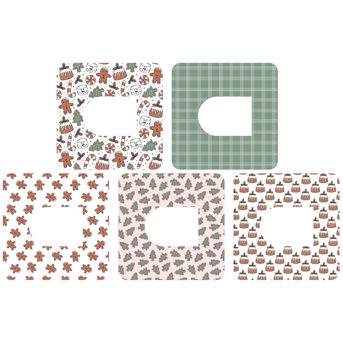 Christmas Cutie Patches - Suits all devices! 5 Pack