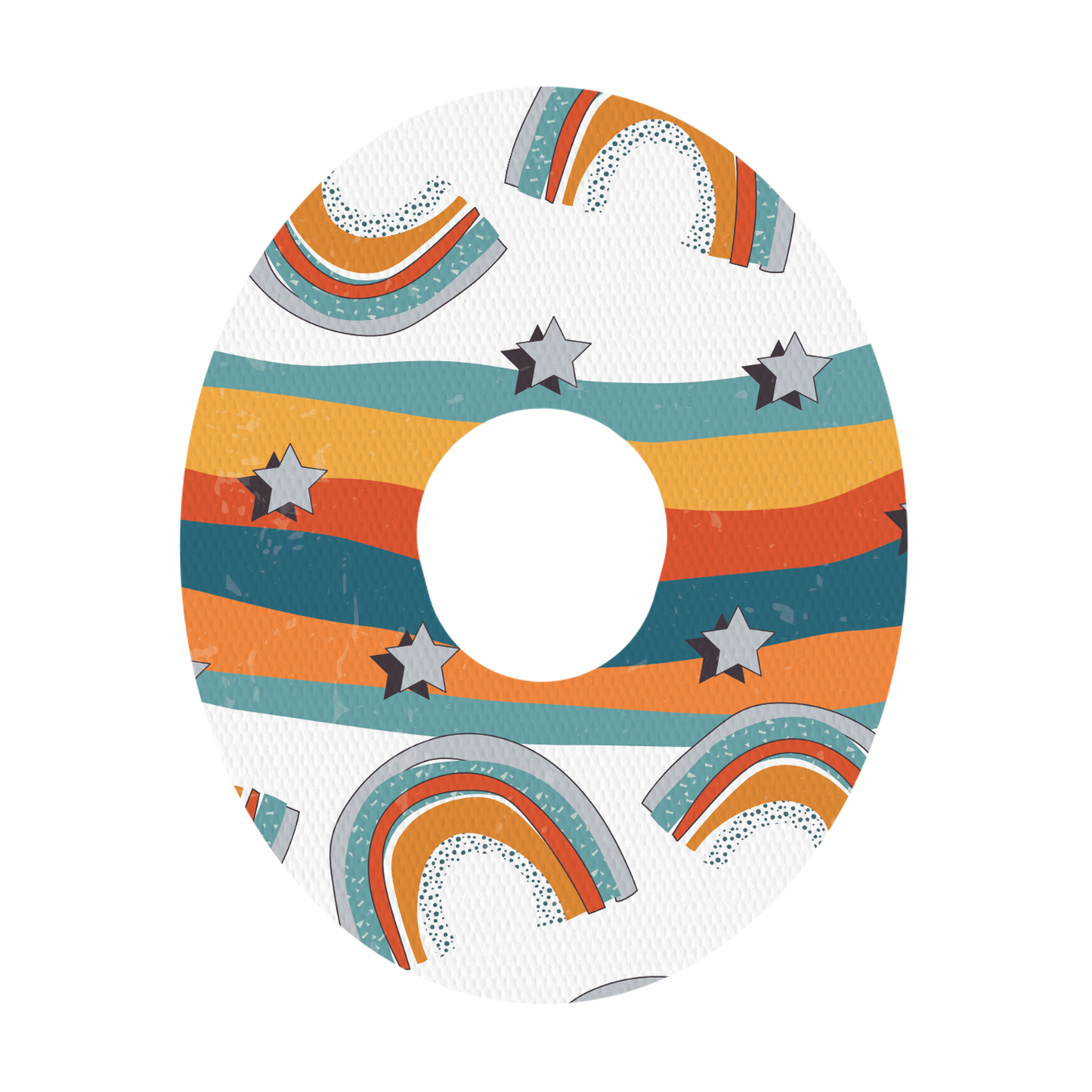Orange Rainbow Patches