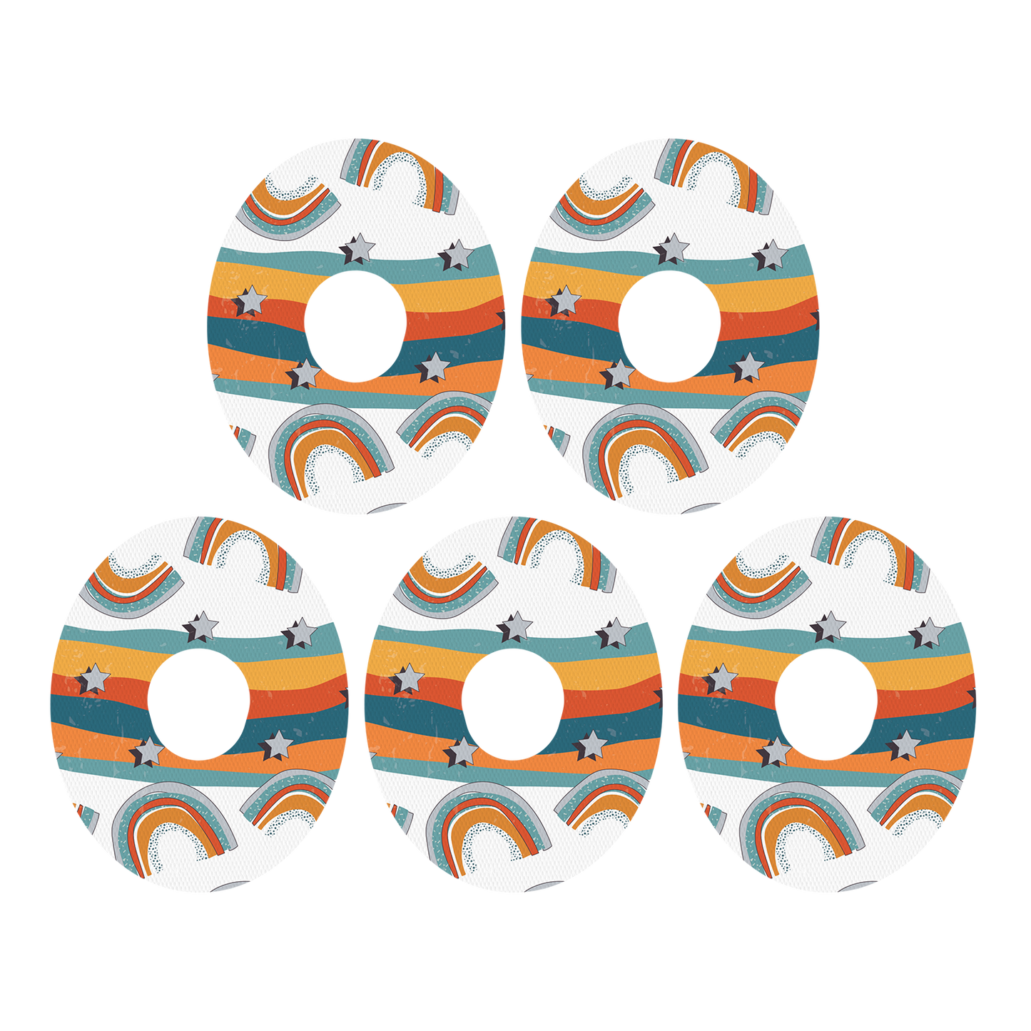 Orange Rainbow Patches