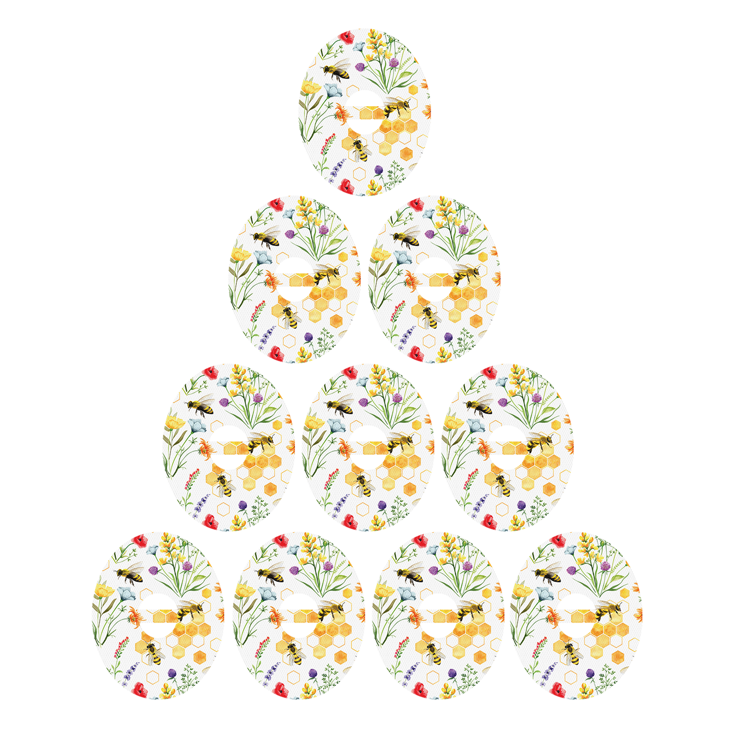 Dexcom Bees and Flowers Design Patches