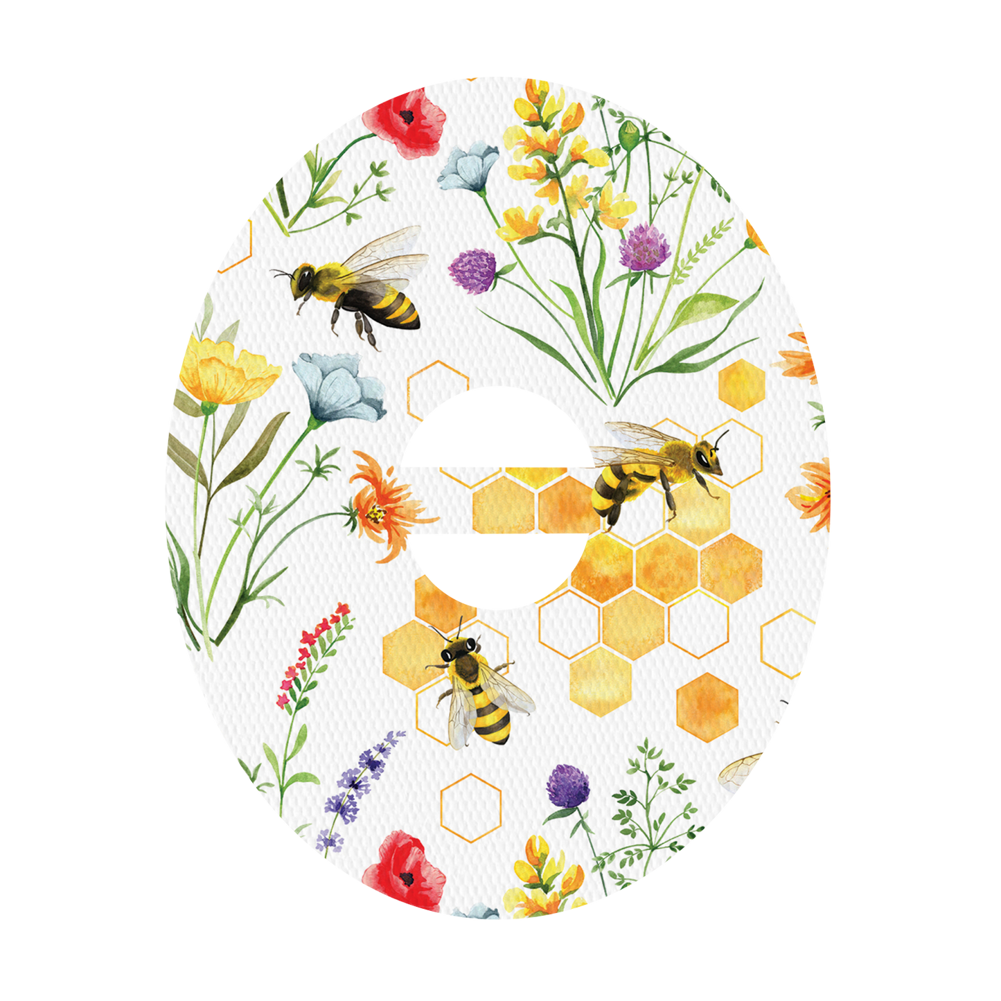 Dexcom Bees and Flowers Design Patches