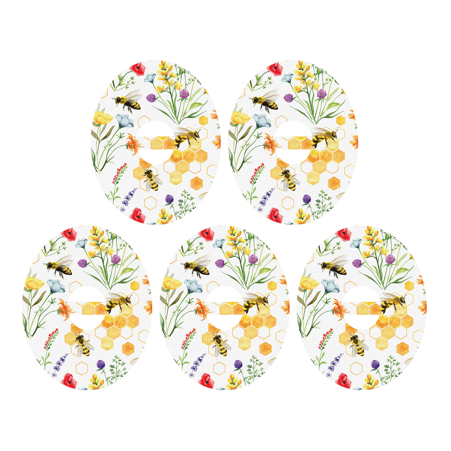 Dexcom Bees and Flowers Design Patches