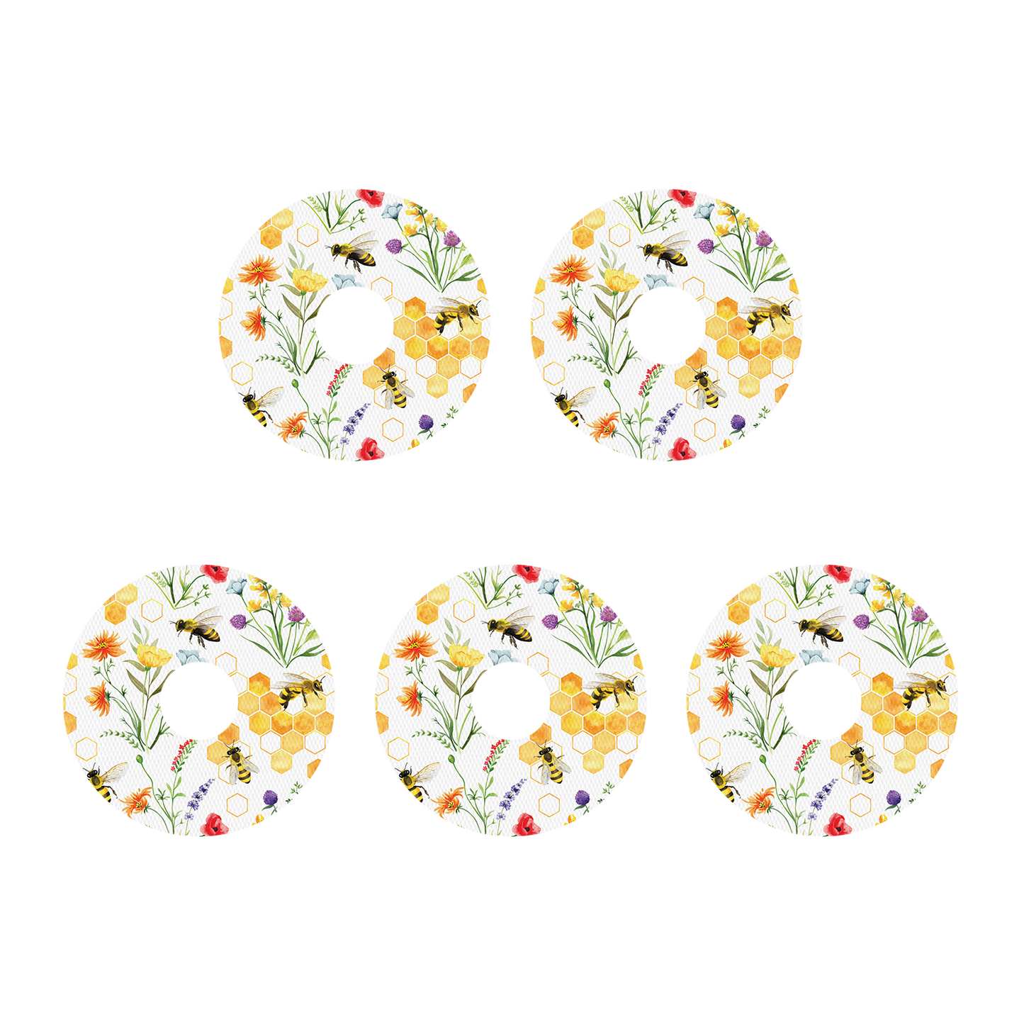 Freestyle Libre Bees and Flowers Design Patches