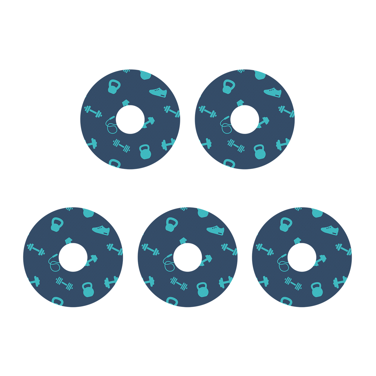 Freestyle Libre Dumbbell Pattern Design Patches