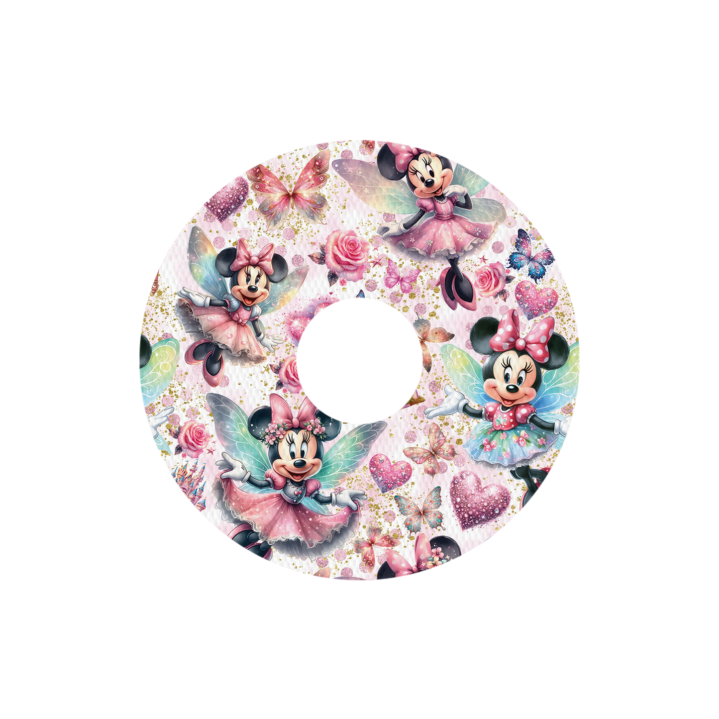 Freestyle Libre Minnie Fairy Princess Design Patches