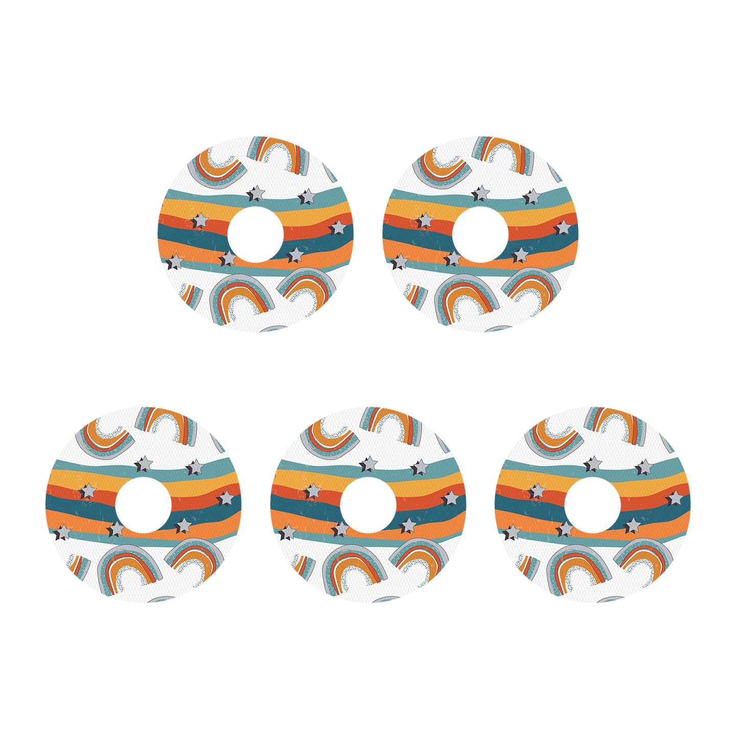Orange Rainbow Patches