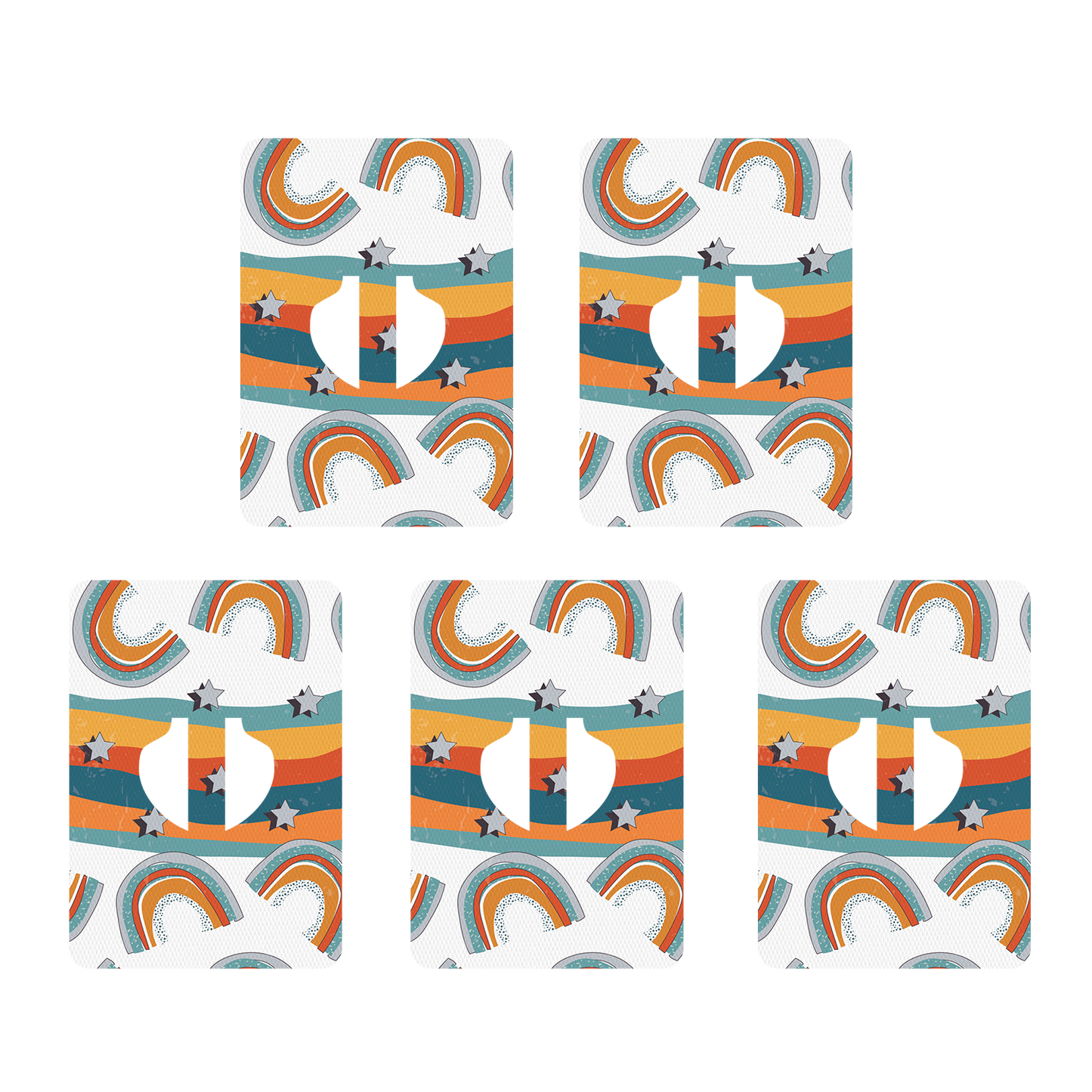 Orange Rainbow Patches