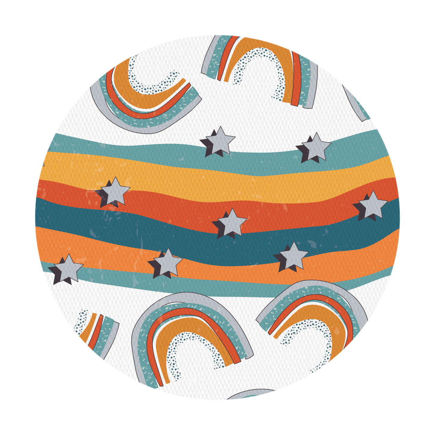 Orange Rainbow Patches