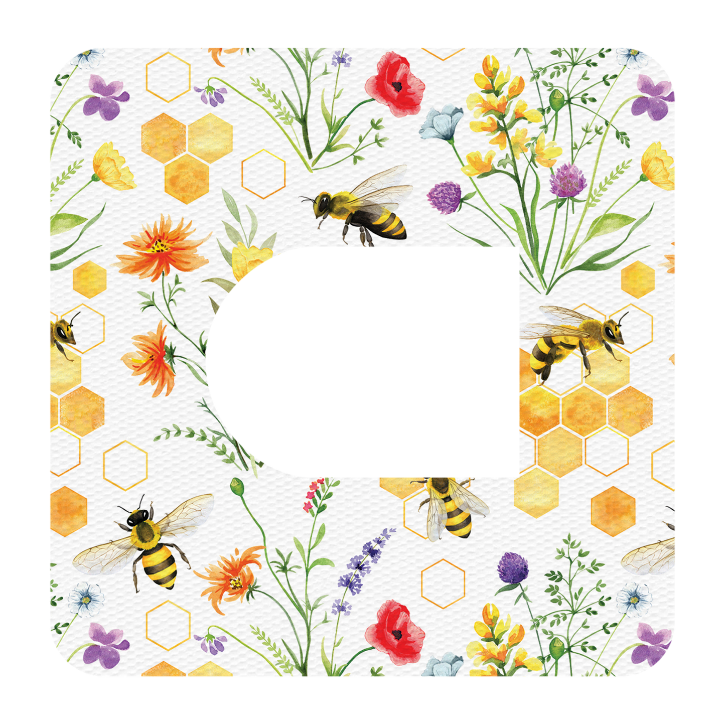Omnipod Bees and Flowers Design Patches