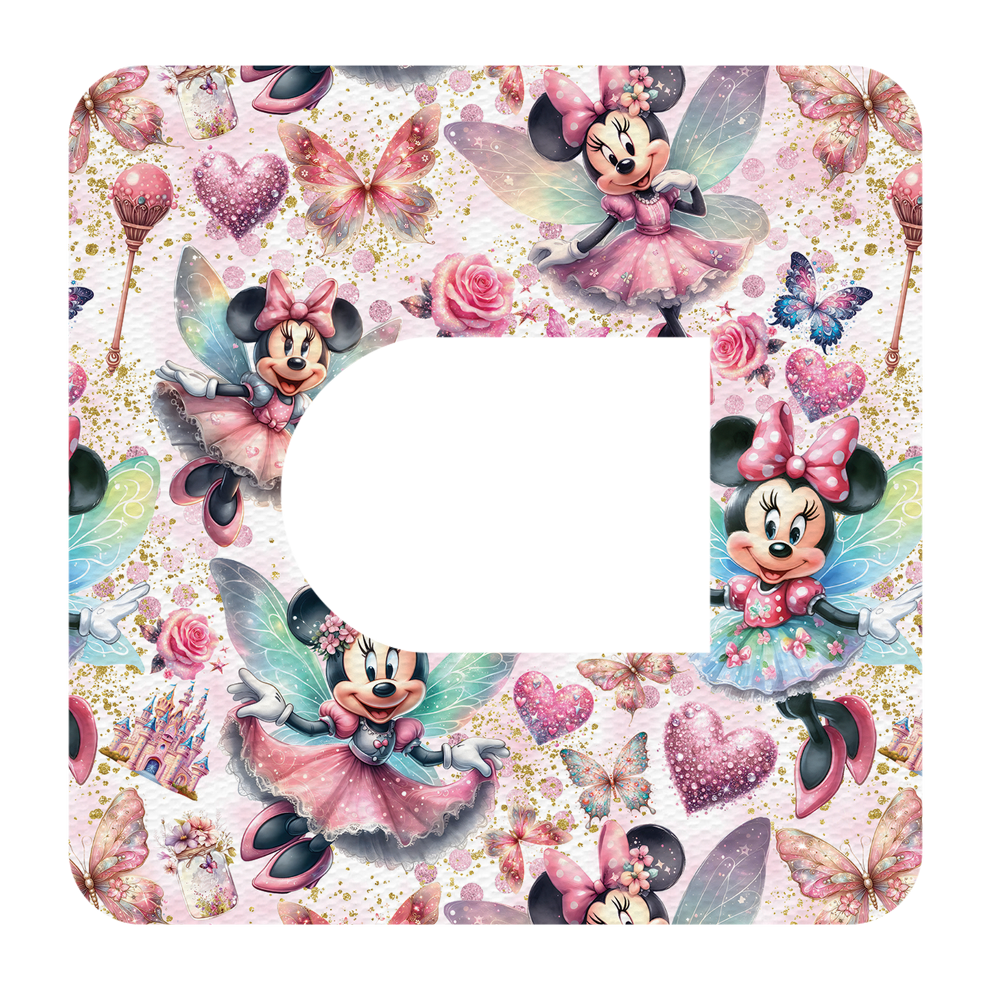 Omnipod Minnie Fairy Princess Design Patches