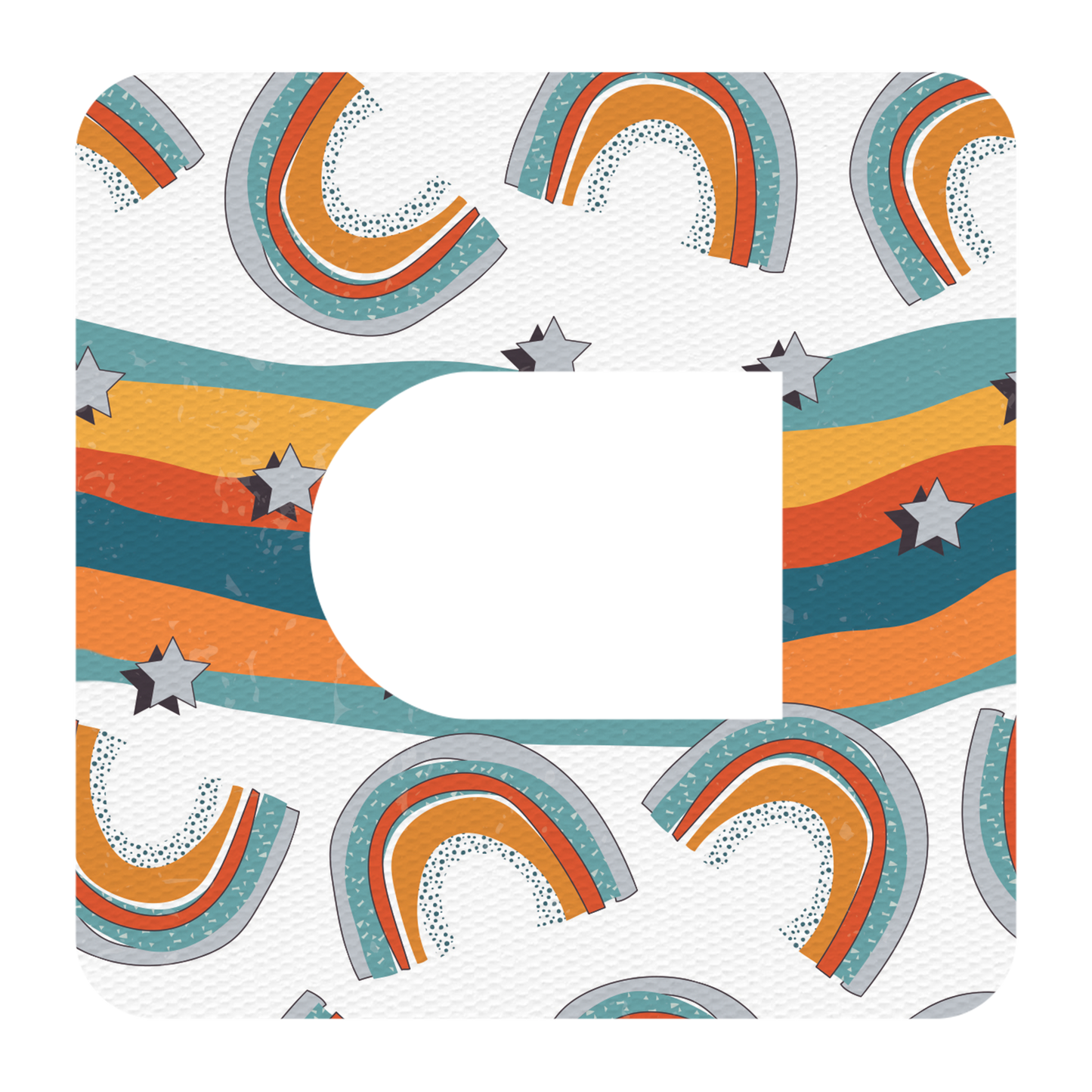 Orange Rainbow Patches
