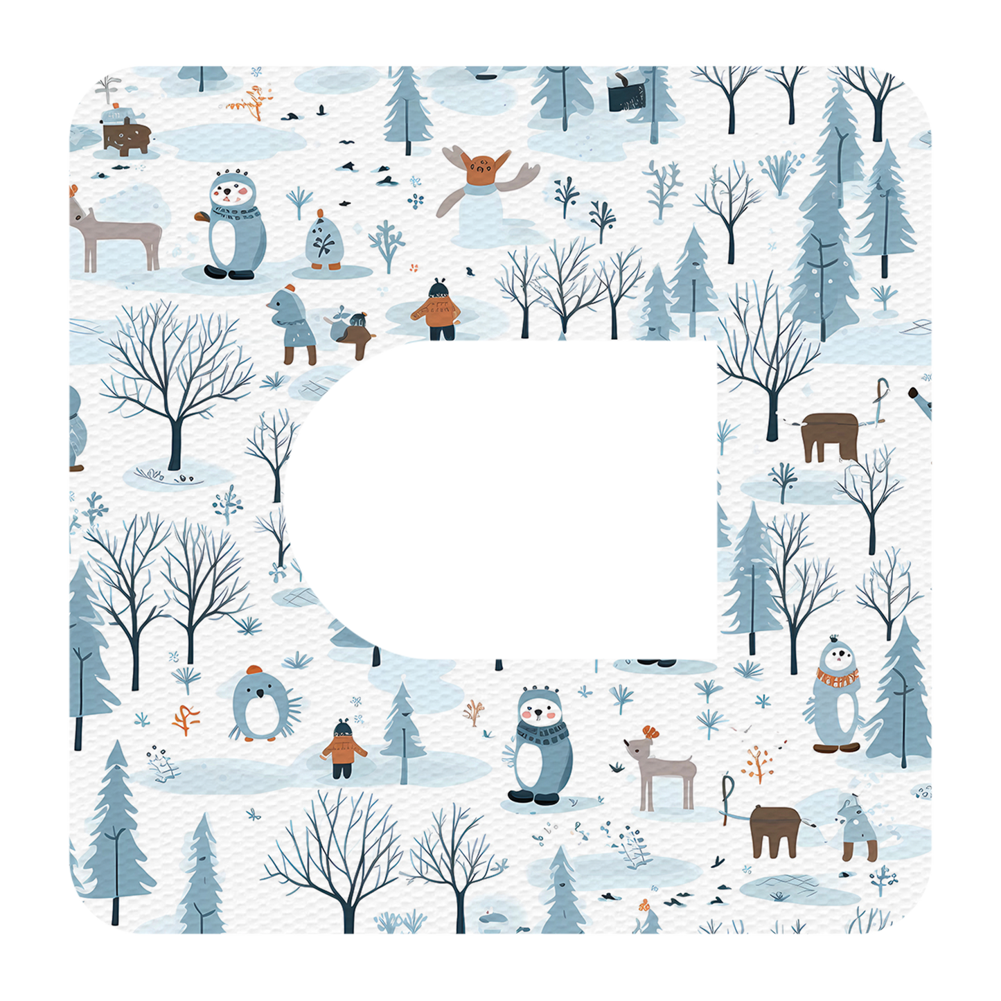 Omnipod Winter Animals Mix Design Patches