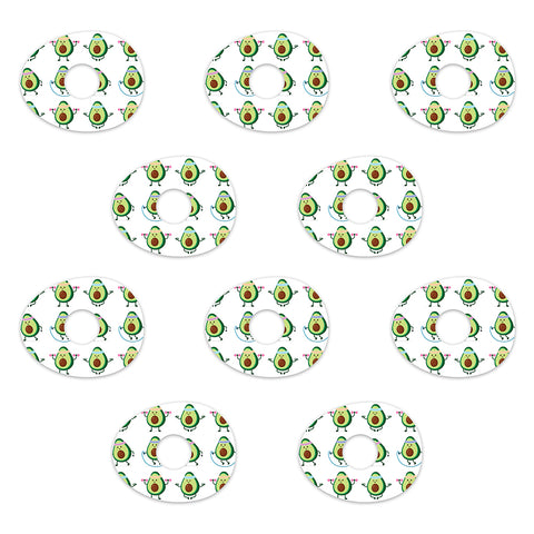 Libre Avocado Design Patches 10 pack