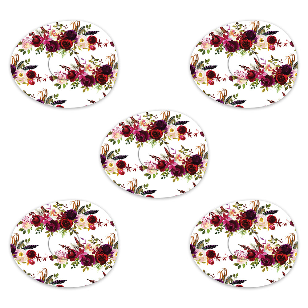 Freestyle Libre Watercolour Floral Design Patches