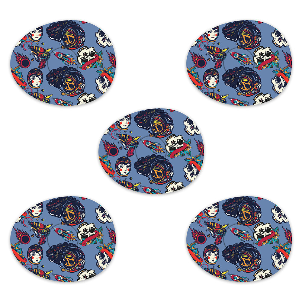 Freestyle Libre Space Retro Design Patches
