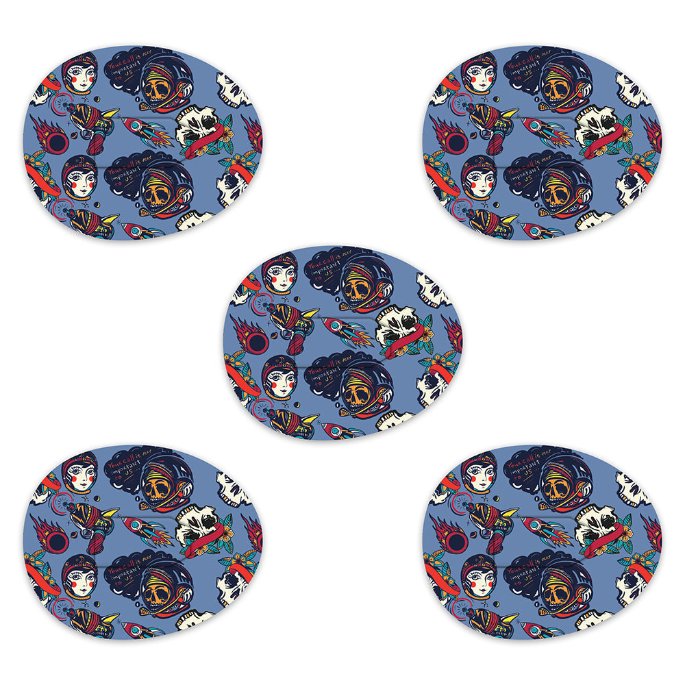 Dexcom Space Retro Design Patches