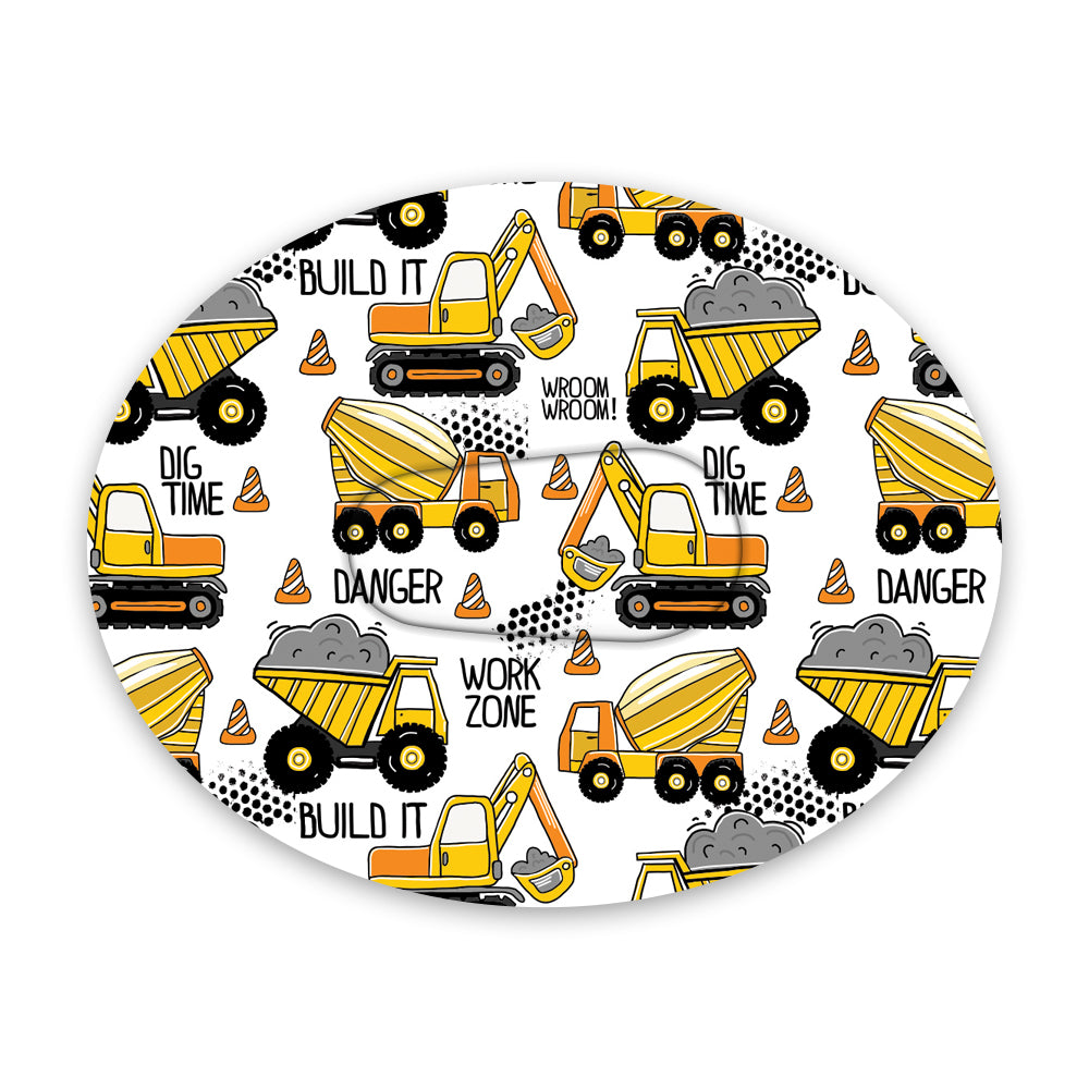 Dexcom Dinosaur & Construction Design Patches