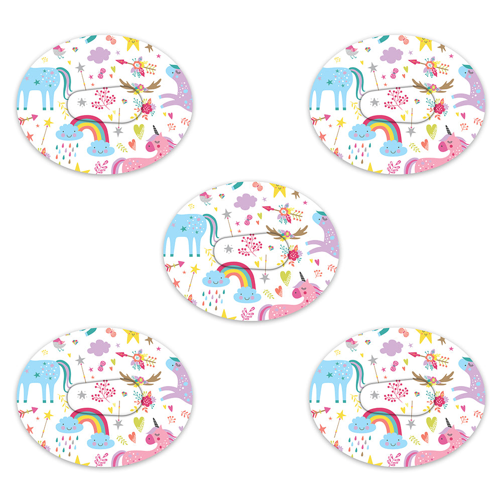 Dexcom Pastel Unicorns Design Patches