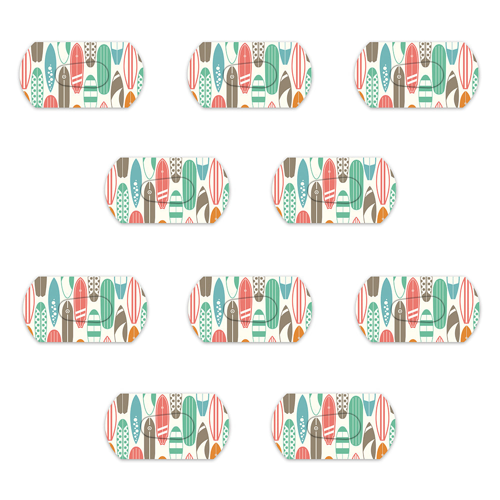 Dexcom Surfboard Retro Design Patches