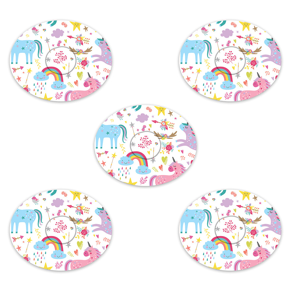 Dexcom Pastel Unicorns Design Patches