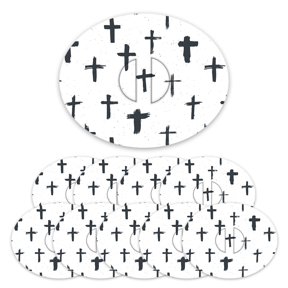 Dexcom Cross Pattern Design Patches