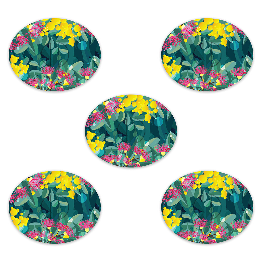 Dexcom Wattle & Gum Blossoms Design Patches