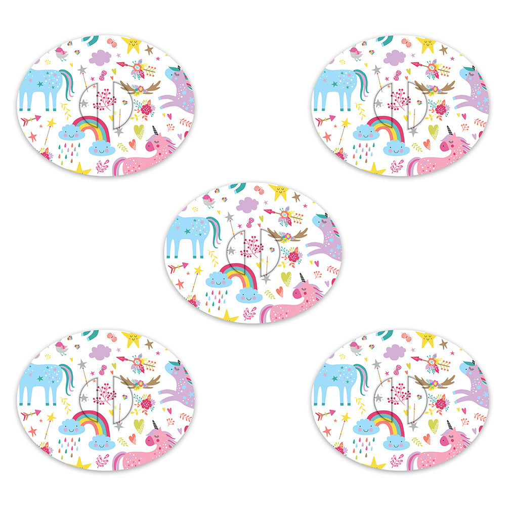 Dexcom Pastel Unicorns Design Patches