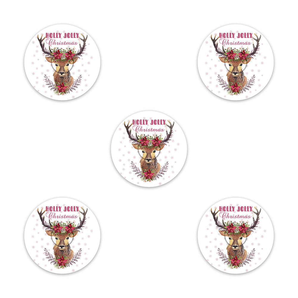 Christmas deer decorative adhesive patches - all devices.