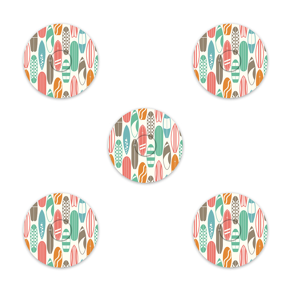 Freestyle Libre Surfboard Retro Design Patches