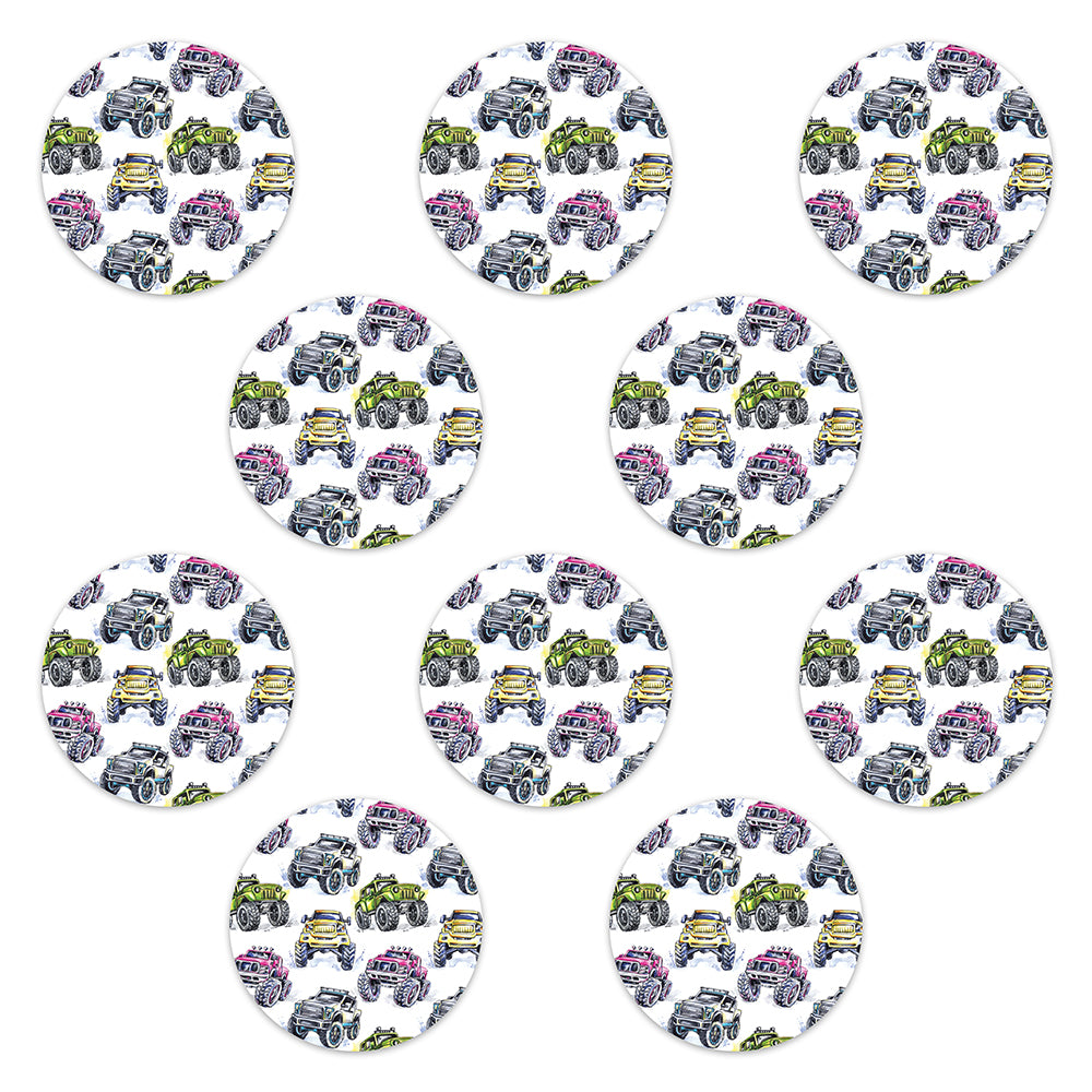 Omnipod Monster Truck Design Patches