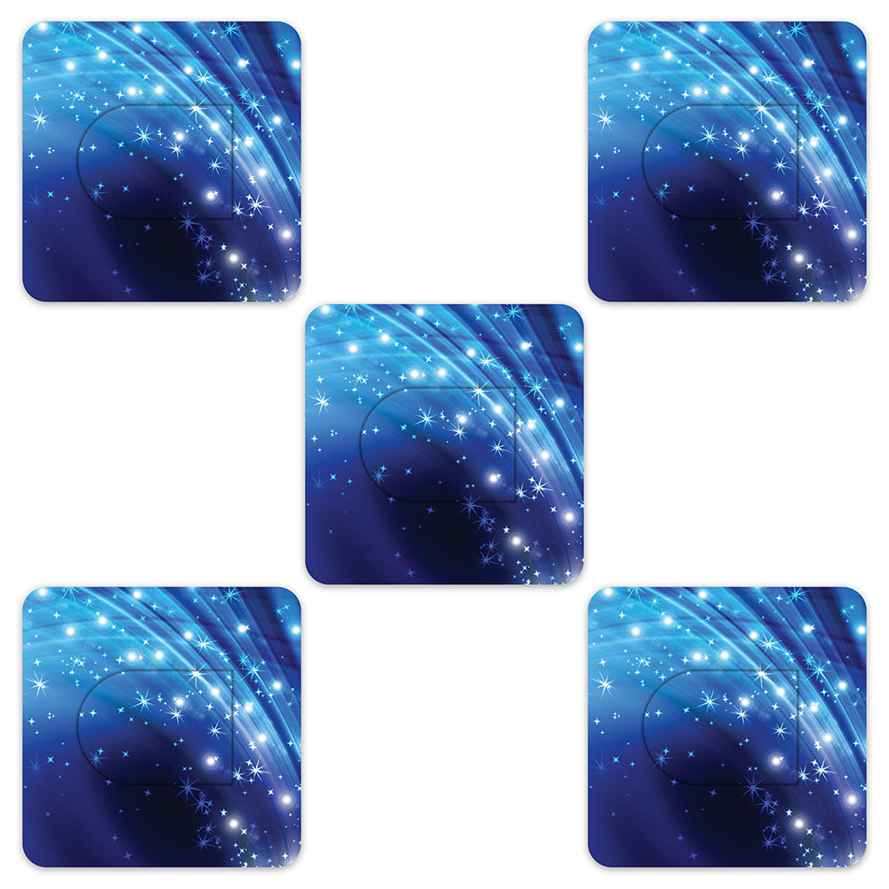 Omnipod Blue Sparkle Design Patches