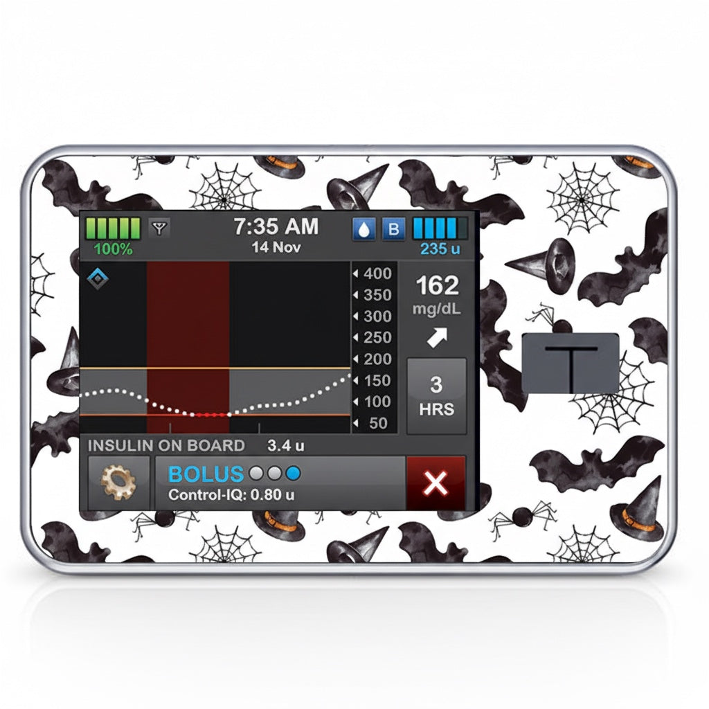 Tandem T-Slim Pump Decal - Halloween theme