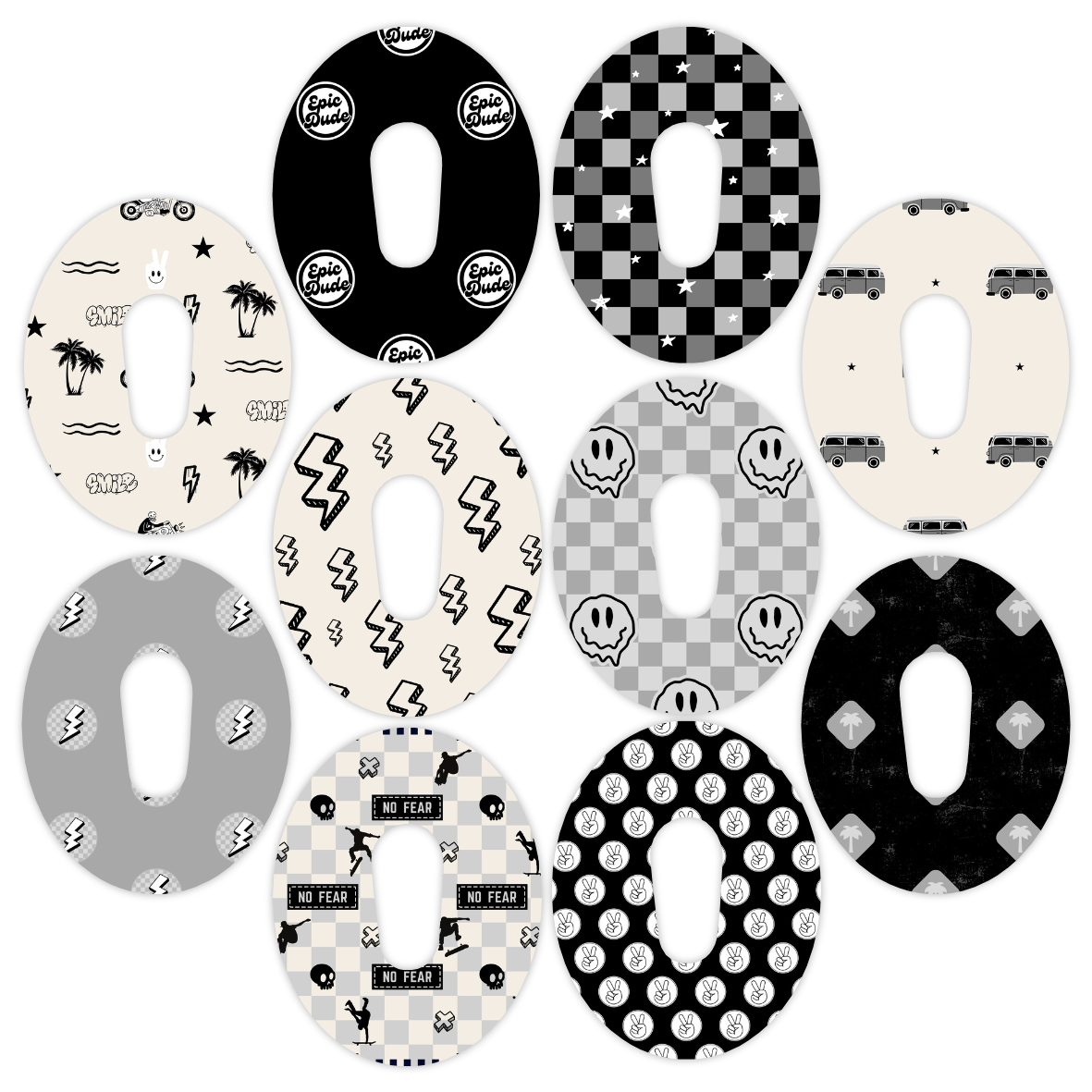 Dexcom Epic Dude Mixed Design Patches