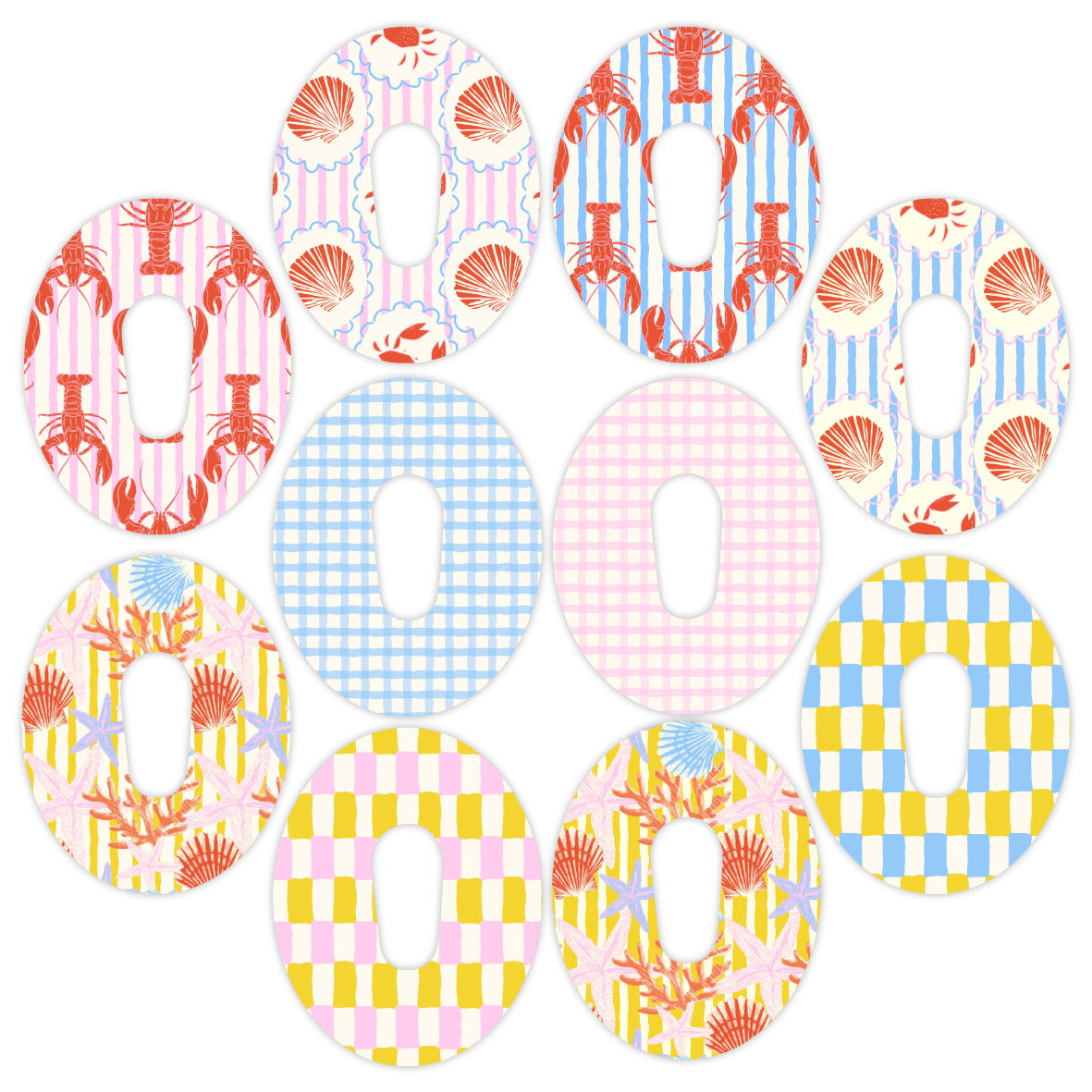 Dexcom Fun in the Sun Mixed Design Patches