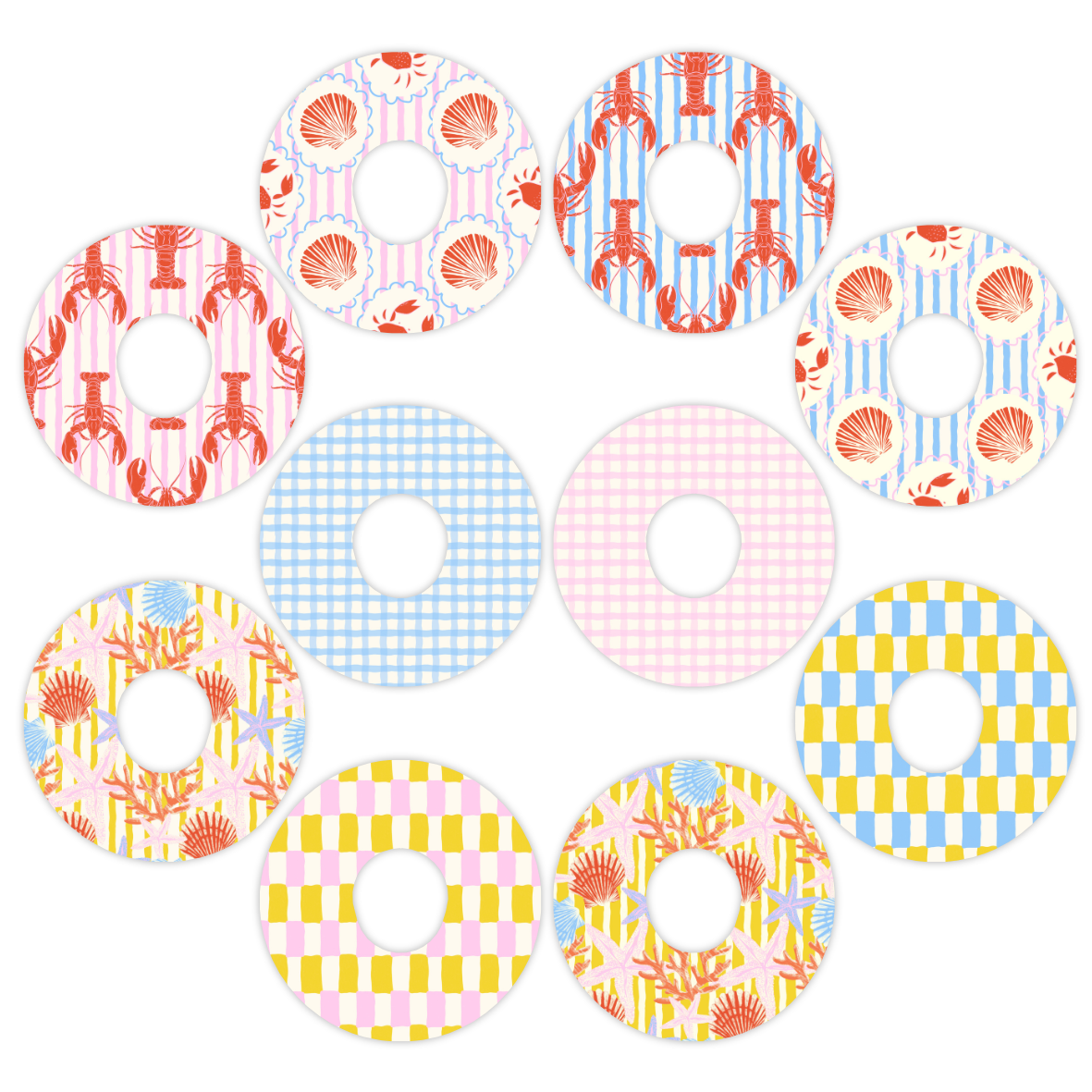 Dexcom Fun in the Sun Mixed Design Patches