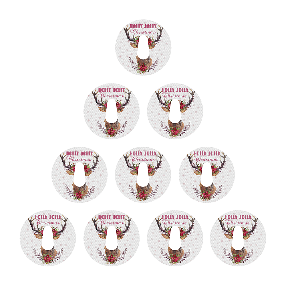 Christmas deer decorative adhesive patches - all devices.