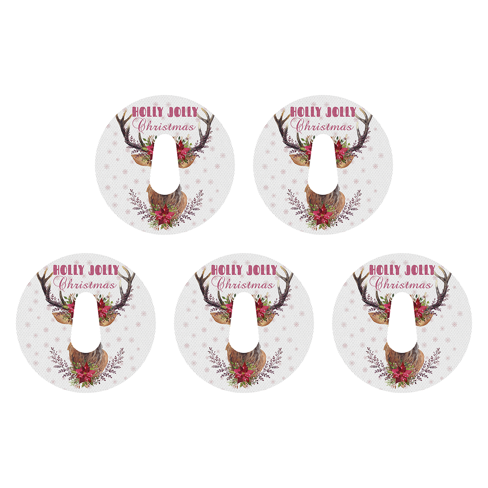 Christmas deer decorative adhesive patches - all devices.