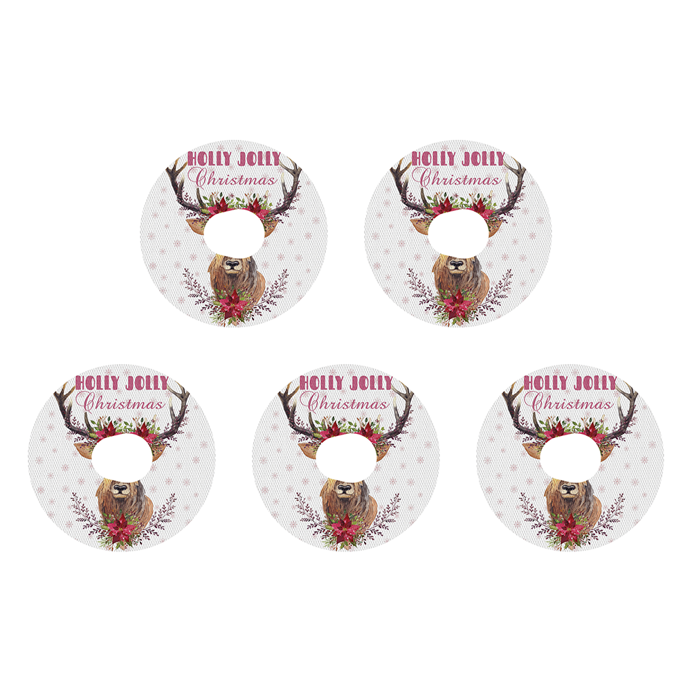 Christmas deer decorative adhesive patches - all devices.