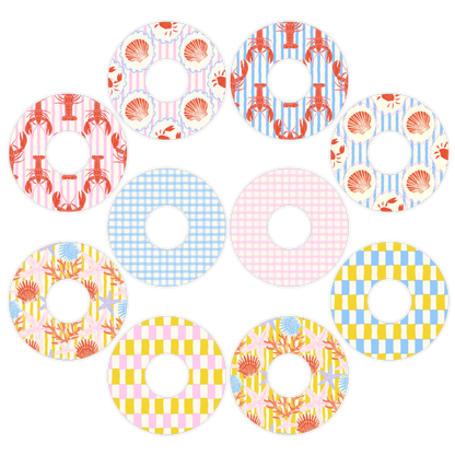 Freestyle Libre Fun in the Sun Mixed Design Patches