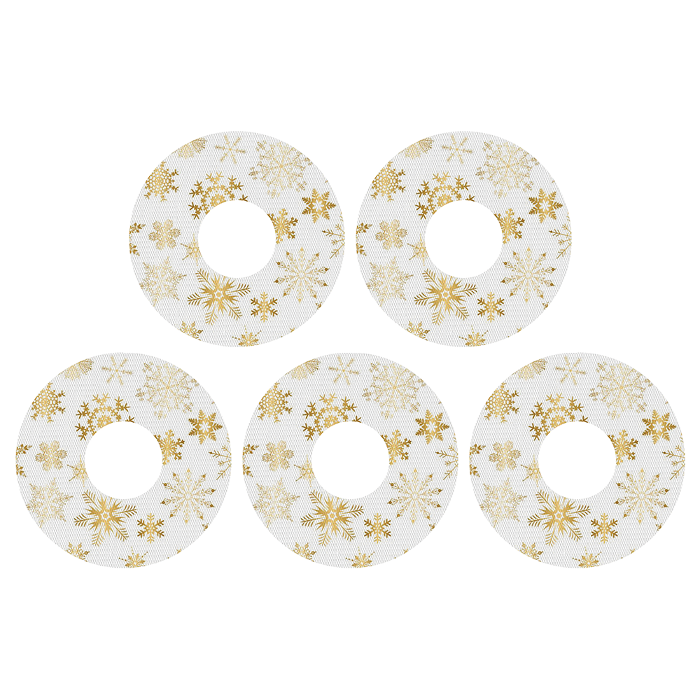 Christmas gold snowflakes adhesive patches - all devices.