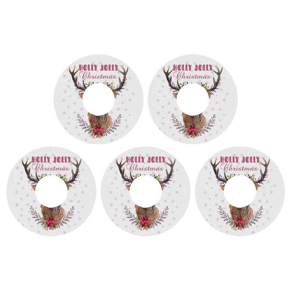 Christmas deer decorative adhesive patches - all devices.