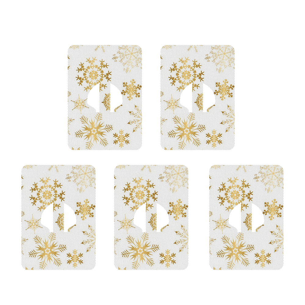 Christmas gold snowflakes adhesive patches - all devices.