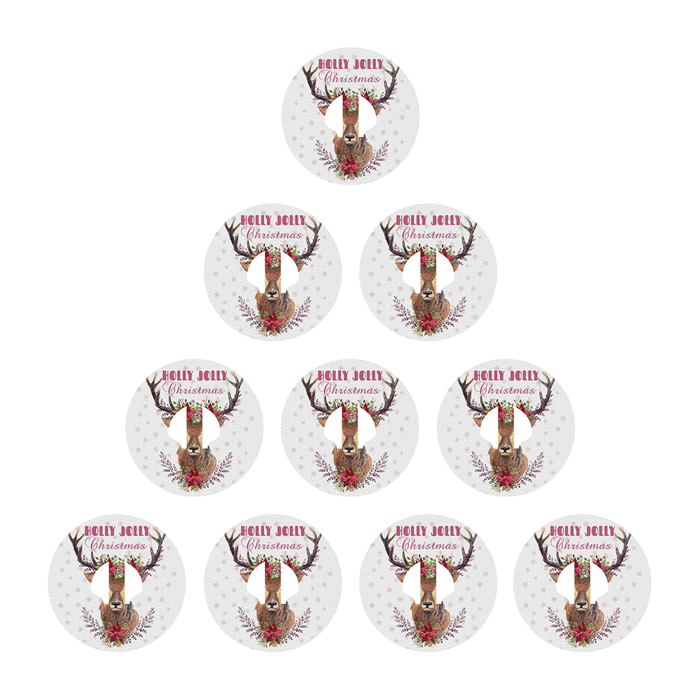 Christmas deer decorative adhesive patches - all devices.