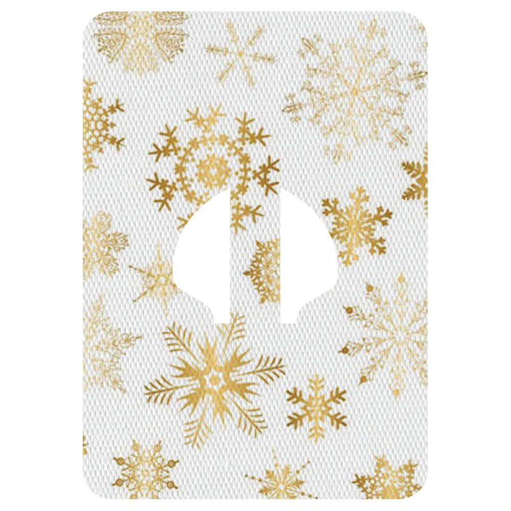 Christmas gold snowflakes adhesive patches - all devices.